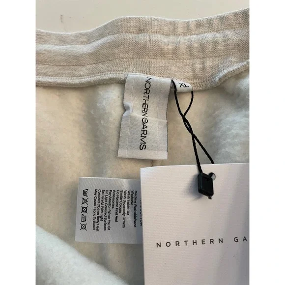 Northern Garms Women's Beige Sweatpants Joggers Elastic Waist Drawstring Size XL - Picture 3 of 3